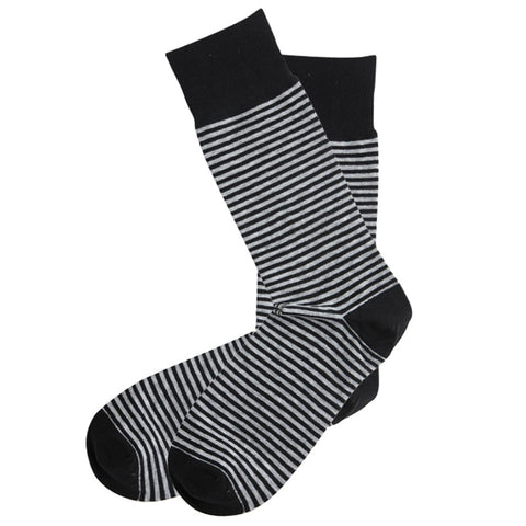 AAS Cotton Dress Comfort Stripe Crew Socks