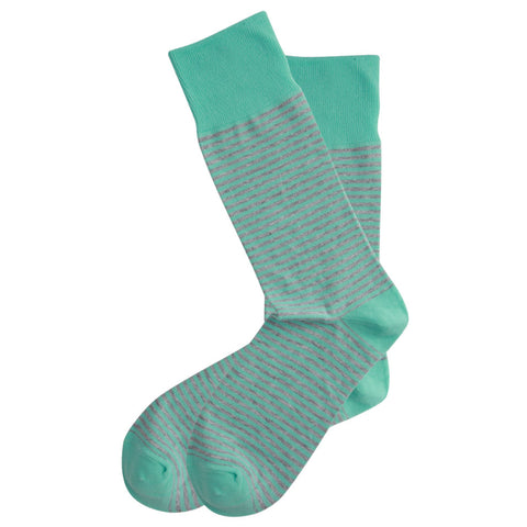 AAS Cotton Dress Comfort Stripe Crew Socks