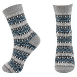 4 Pairs Wool Vintage Thick Warm Casual Crew Socks