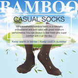 MD Mesh Antibacterial Bamboo Crew Socks Colorful