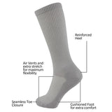 MD Mesh Antibacterial Bamboo Crew Socks Colorful