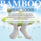 MD Mesh Antibacterial Bamboo Crew Socks Colorful