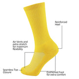 MD Mesh Antibacterial Bamboo Crew Socks Colorful