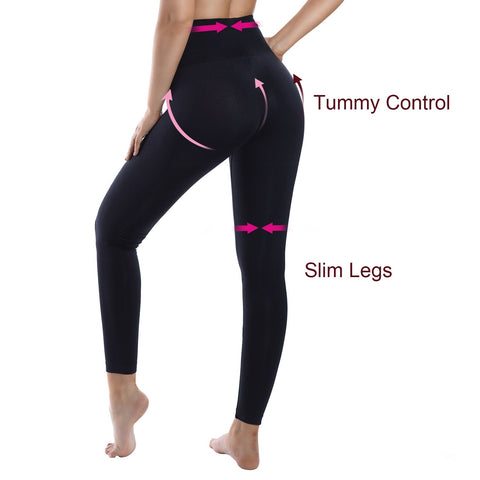 Women's High Waist Yoga Panty Target Firm Control Shapewear Compression Slimming Leggings