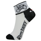 LIN Tour de France CoolMax Cycling Socks White Shirt