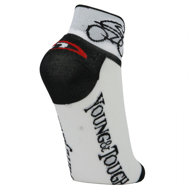 LIN Tour de France CoolMax Cycling Socks White Shirt