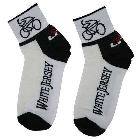 LIN Tour de France CoolMax Cycling Socks White Shirt