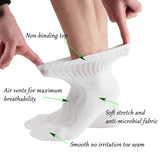 MD Ankle Bamboo Non-Binding Moisture Wicking Cushion Quarter Socks (2 Pairs)