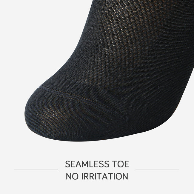 MD Bamboo No Show Socks Seamless Toe Non Slip Invisible