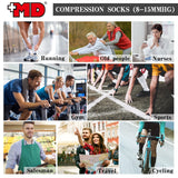 MD 8-15mmHg Bamboo Graduated Compression Socks