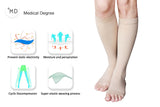 MD 23-32mmHg Microfiber Opaque Compression Stockings Open-Toe Firm Support