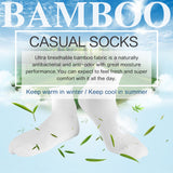 MD Unisex Breathabe Bamboo Socks No Show (2 Pairs)