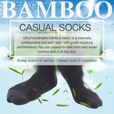 MD Unisex Breathabe Bamboo Socks No Show (2 Pairs)