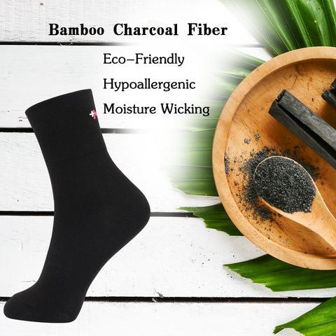 MD Antifungal Bamboo Crew Socks For Smelly Feet