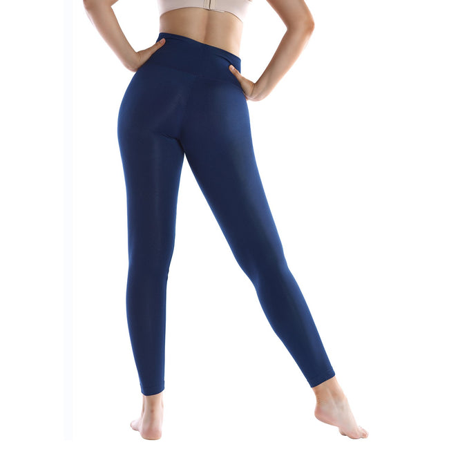 Fullsoft Navy Blue Womens Yoga Leggings With Pocket High Waisted Tummy  Control Pants - Navy blue / S/M