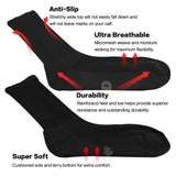 MD Soft Wicking Bamboo Socks Crew (2 Pairs)