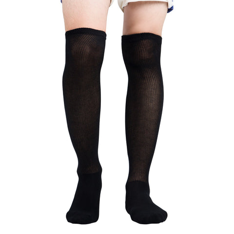 MD Extra Wide Non Binding Bamboo Over The Knee Socks With Cushioned Sole (2 Pairs)