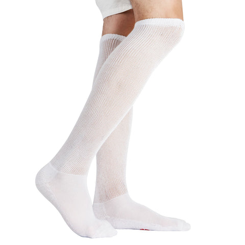 MD Extra Wide Non Binding Bamboo Over The Knee Socks With Cushioned Sole (2 Pairs)