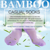 MD Best Bamboo Seamless Ankle Socks Colourful