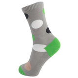 MD Design Bamboo Crew Fashion Polo Dots Socks Cushioned