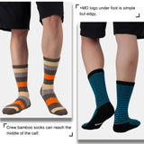 MD Design Bamboo Crew Dress Socks Cushioned