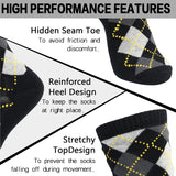 MD Design Bamboo Crew Argyle Dress Socks Cushioned