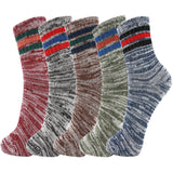 AAS Mixed Color Thick Warm Wool Socks 5Pack