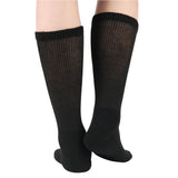 MD Polyester Non-Binding Half Cusioned Crew Socks Loose Fit