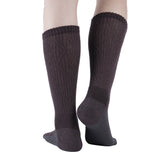 MD Non-Binding Bamboo Moisture Wicking Cushion Crew/Dress Socks Seamless Toe (2 Pairs)