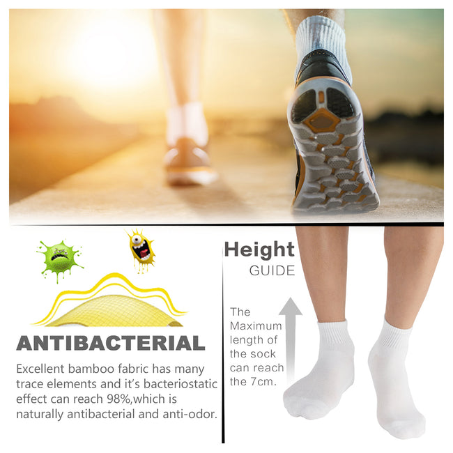 MD Antibacterial Bamboo Socks Ankle (2 Pairs)