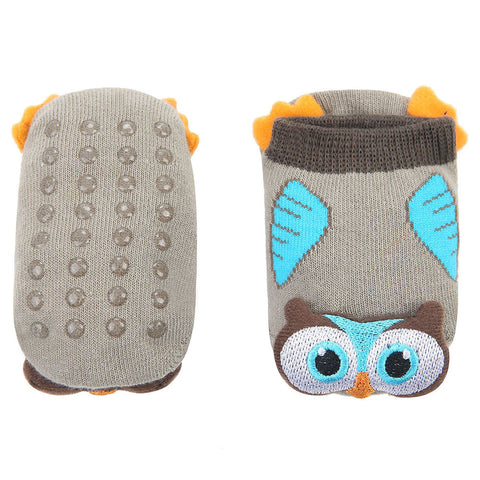 Wild Habitat Baby Non-Slip socks-Owl Pattern