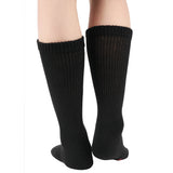 MD Polyester Loose Fit Crew Socks Half Cushion Dress Socks