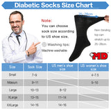 MD Polyester Loose Fit Crew Socks Half Cushion Dress Socks