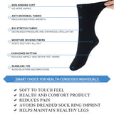 MD Cotton Non-Binding Warm Cushion Crew Socks Dress Socks