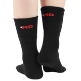 MD Cotton Non-Binding Crew Socks with Seamless Toe and Cushion Sole (2 Pairs)