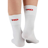 MD Cotton Non-Binding Crew Socks with Seamless Toe and Cushion Sole (2 Pairs)