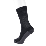 MD Non-Binding Bamboo Moisture Wicking Cushion Crew/Dress Socks Seamless Toe (2 Pairs)