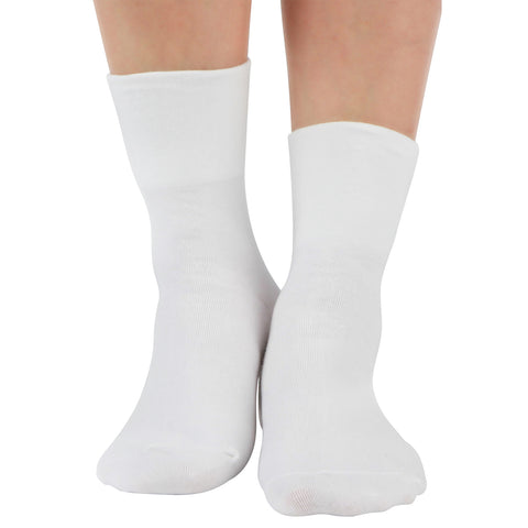 MD Cotton Non-Binding Ankle Socks for All Seasons Loose Fit Antibacterial (2 Pairs)