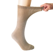 MD Polyester Loose Fit Crew Socks Half Cushion Dress Socks