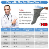 MD Cotton Non-Binding Ankle Diabetic Socks Cushion Loose