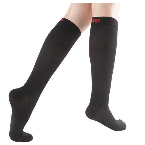 MD 8-15mmHg Knee High Microfiber Compression Socks