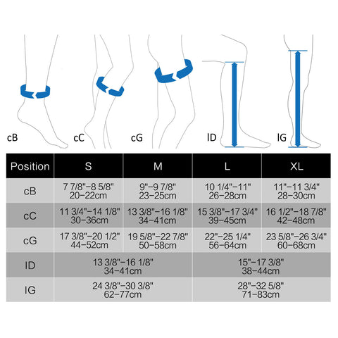 MD 20-30 mmHg Compression Therapy Pantyhose Medical Quality