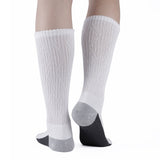 MD Non-Binding Bamboo Moisture Wicking Cushion Crew/Dress Socks Seamless Toe (2 Pairs)