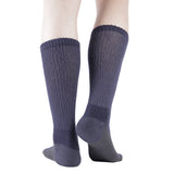 MD Non-Binding Bamboo Moisture Wicking Cushion Crew/Dress Socks Seamless Toe (2 Pairs)